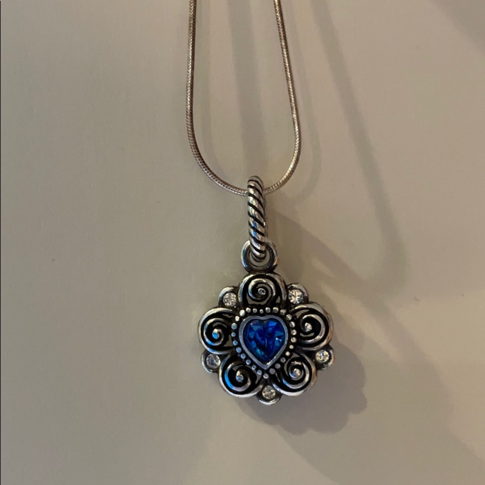 Brighton blue heart necklace
